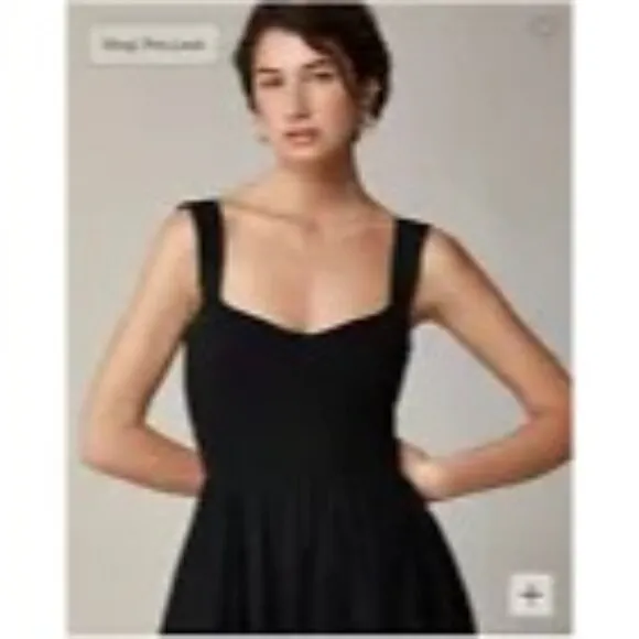 J.Crew Sweetheart Tank Dress with Poplin Skirt in Black Elegant &amp; Timeless Style