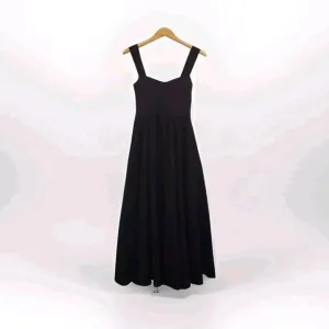 J.Crew Sweetheart Tank Dress with Poplin Skirt in Black Elegant &amp; Timeless Style