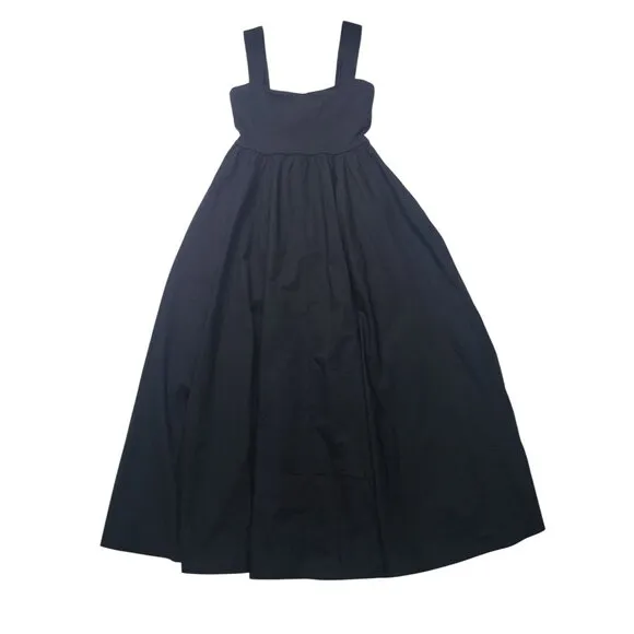 J.Crew Sweetheart Tank Dress with Poplin Skirt in Black Elegant &amp; Timeless Style