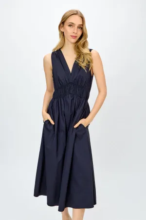 Joseph Ribkoff Stretch Poplin Dress Navy