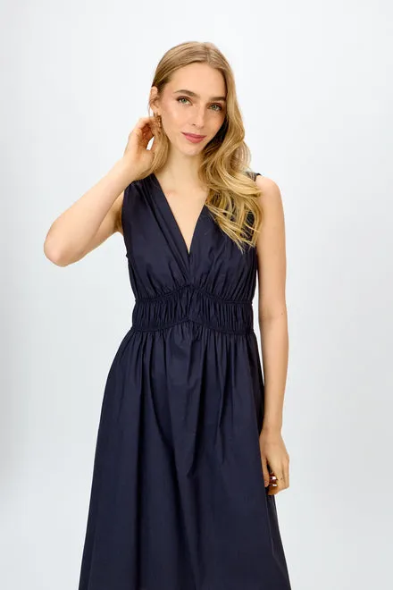 Joseph Ribkoff Stretch Poplin Dress Navy