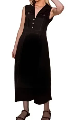Junie Poplin Dress - Stretch Back - Office Ready Church Appropriate