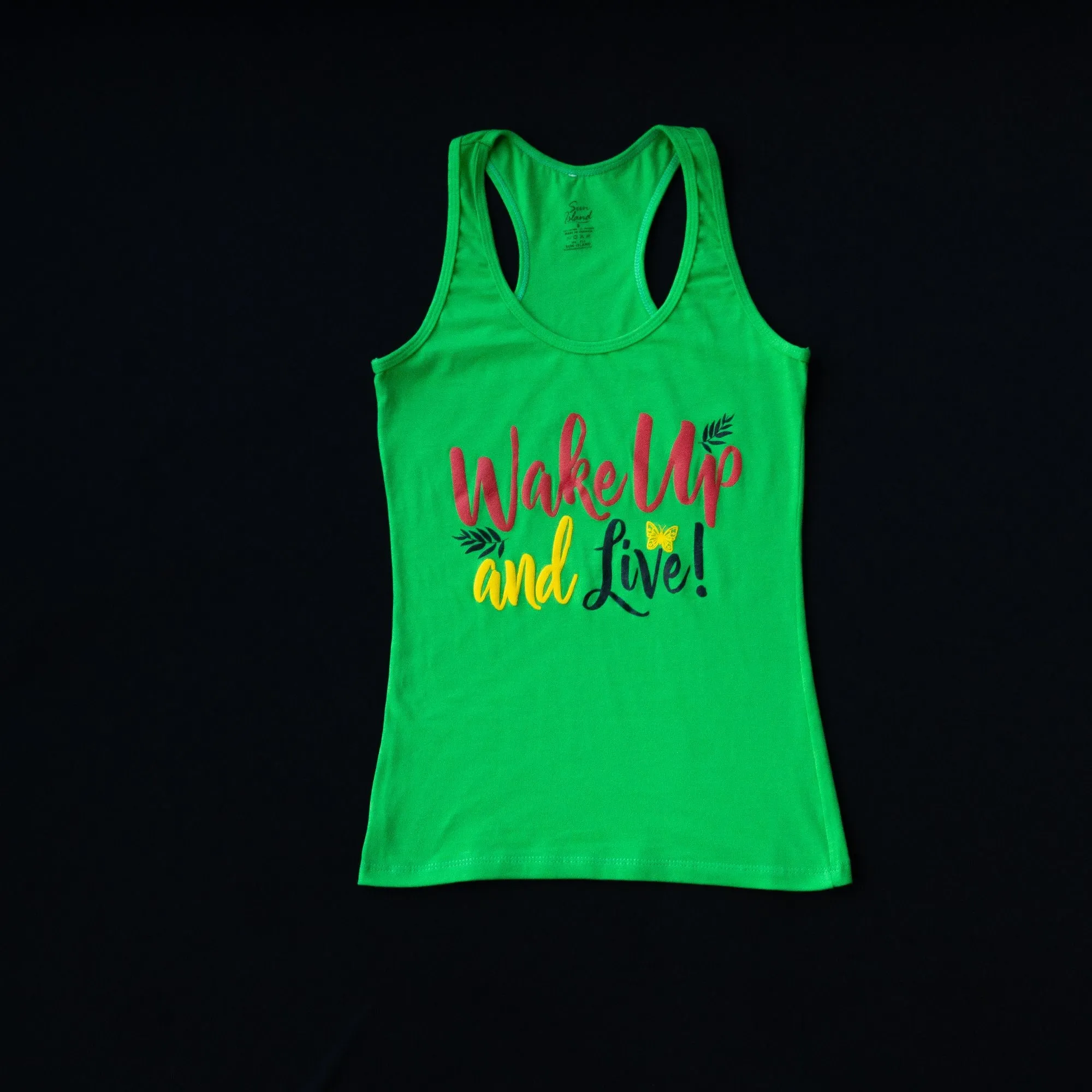 KAMILA MCDONALD - WAKE UP & LIVE - LADIES TANK