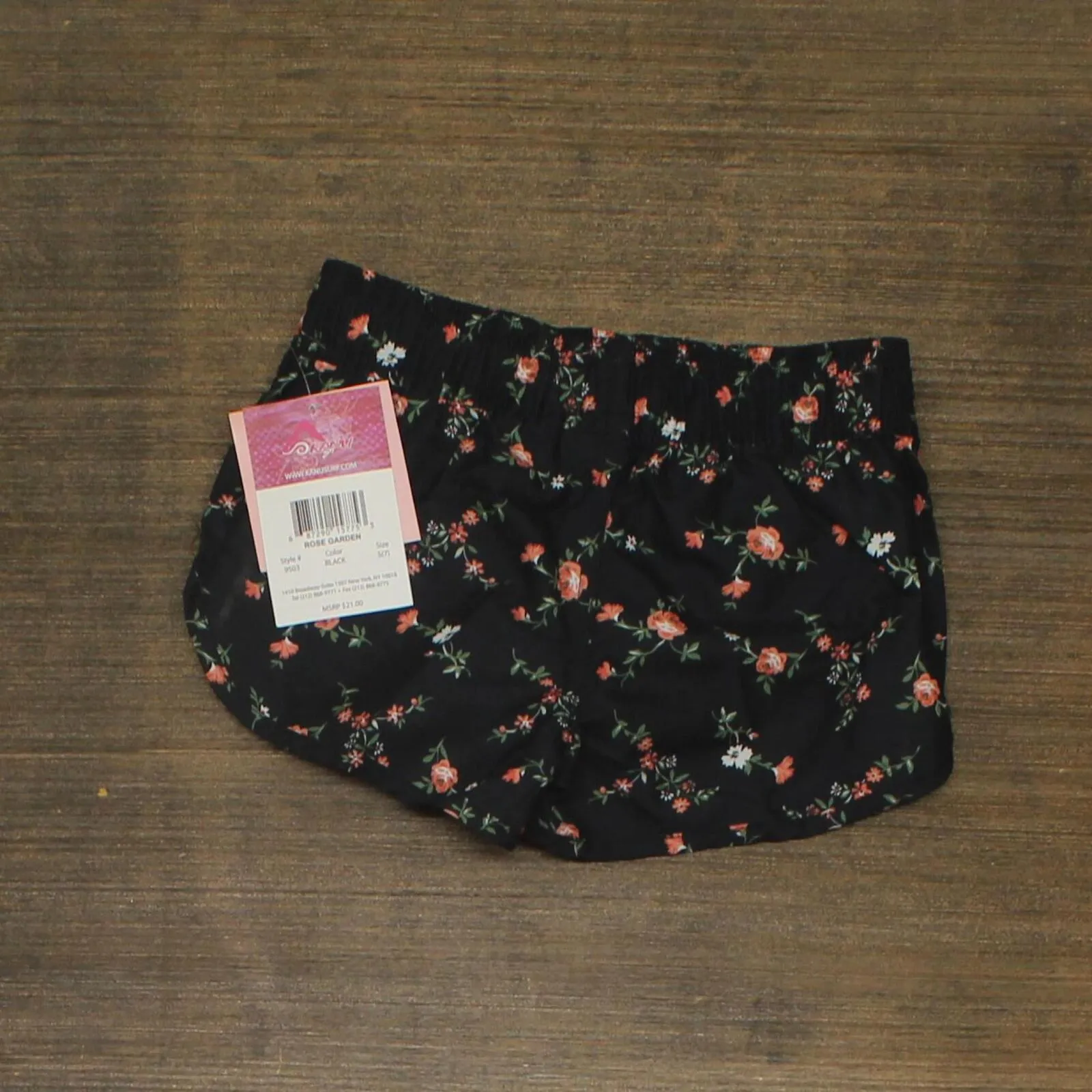 Kanu Surf Girls Standard Isabel UPF 50  Dry Beach Elastic Boardshort Black 7