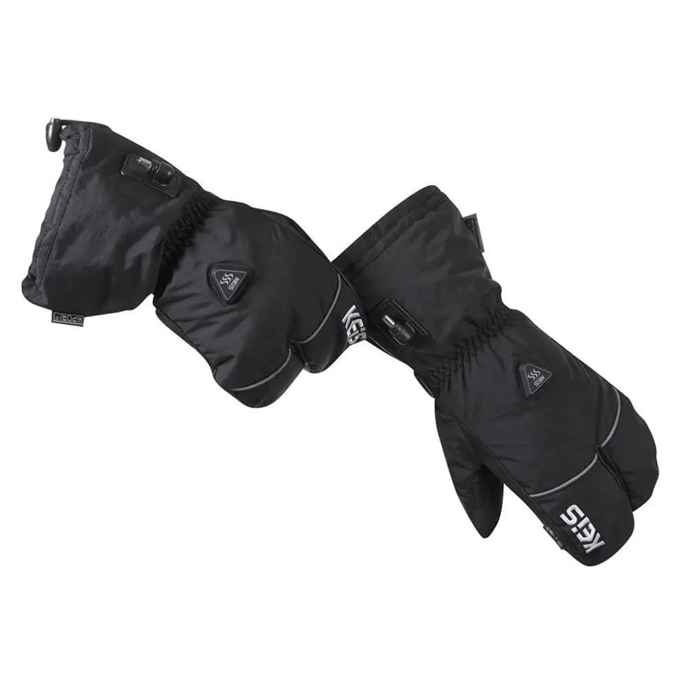 Keis 3-Finger Ultimate Warm Heated Motorcycle Gloves (G301)