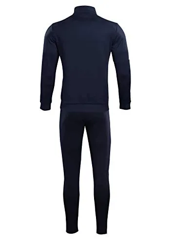 KELME Tracksuit Sets for Mens, Womens, Boys and Girls – 2 Piece Set Includes Track Jacket ans Pants (Dark Blue/White, X-Small (Adult))