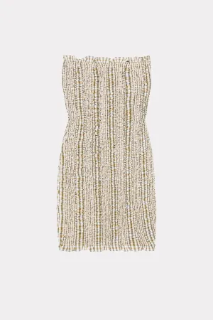 KENZO | SMOCKED BUSTIER DRESS