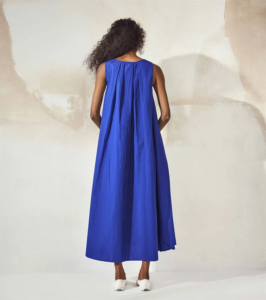 Khara Kapas  I  Honolulu Blue Brine Maxi Dress
