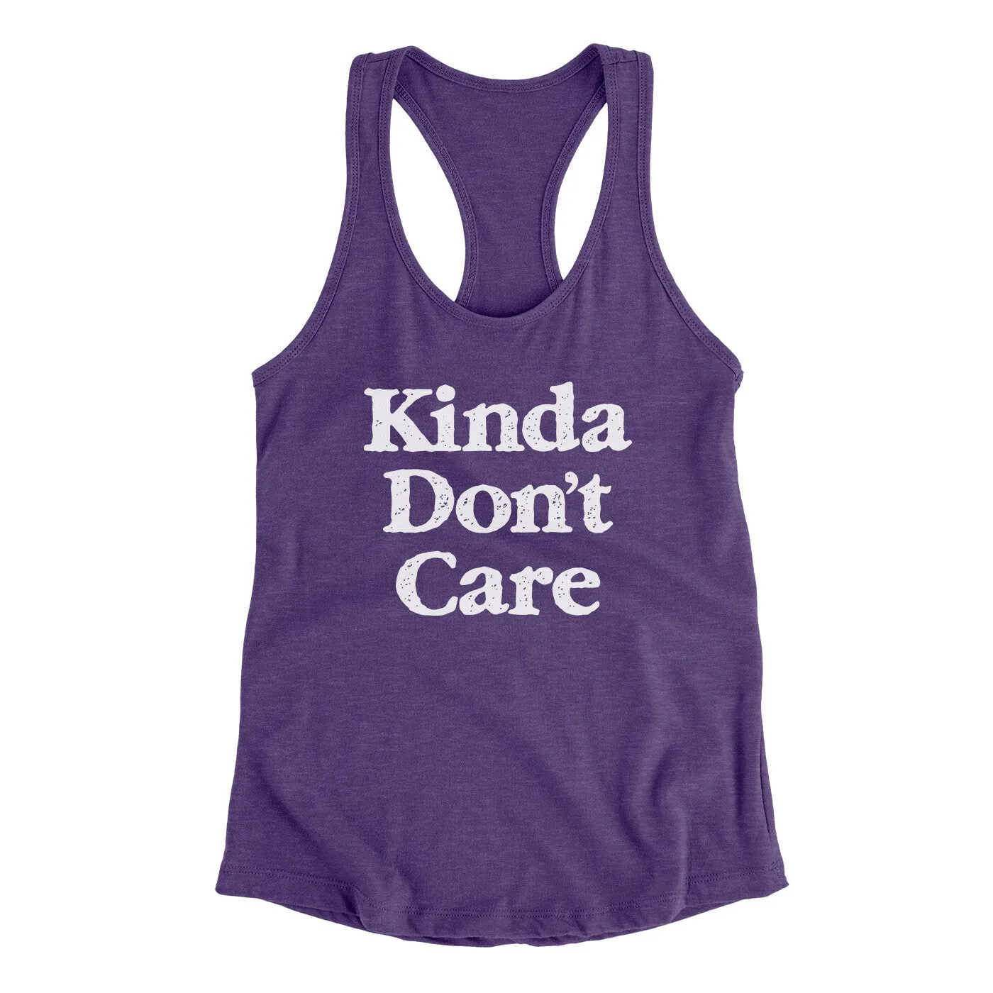 Kinda Don't Care Funny Women's Racerback Tank