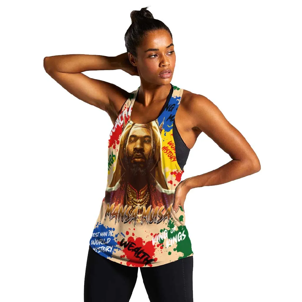King Of Kings Mansa Musa Women Racerback Tank DT02