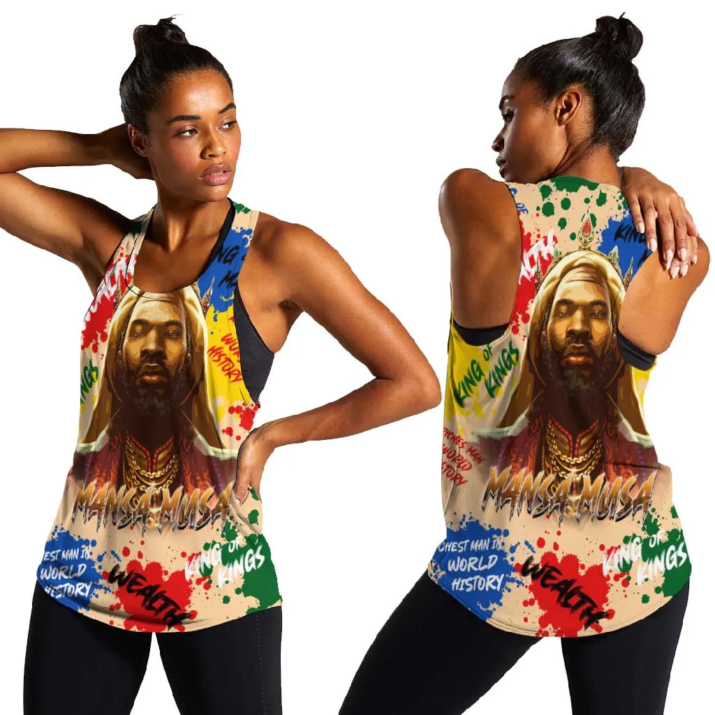 King Of Kings Mansa Musa Women Racerback Tank DT02