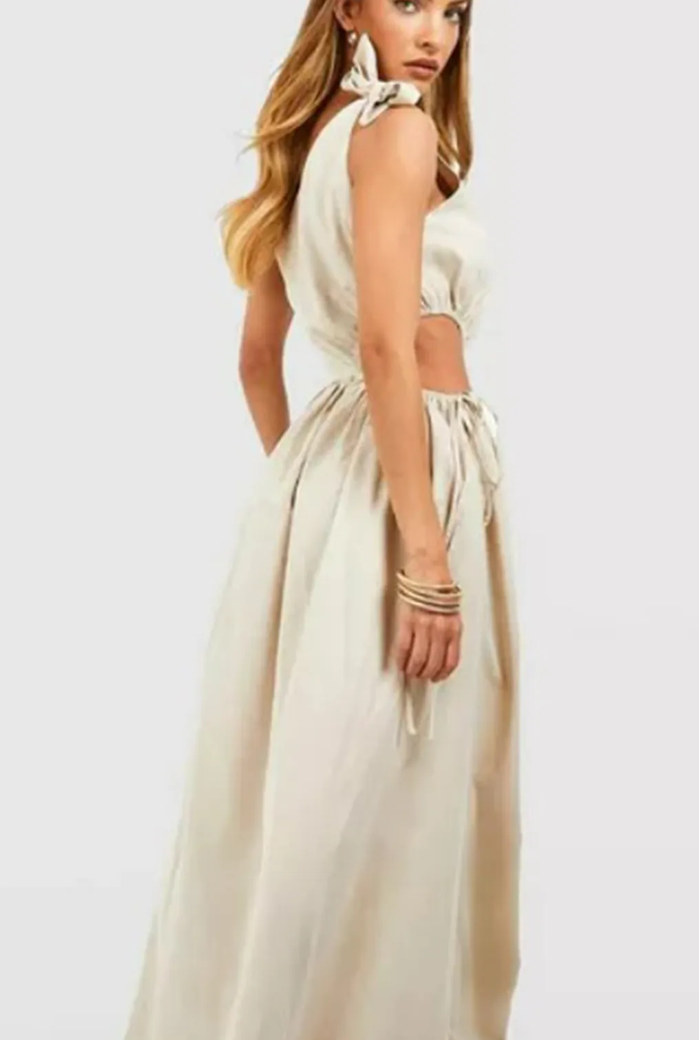 Knot Cream Dress