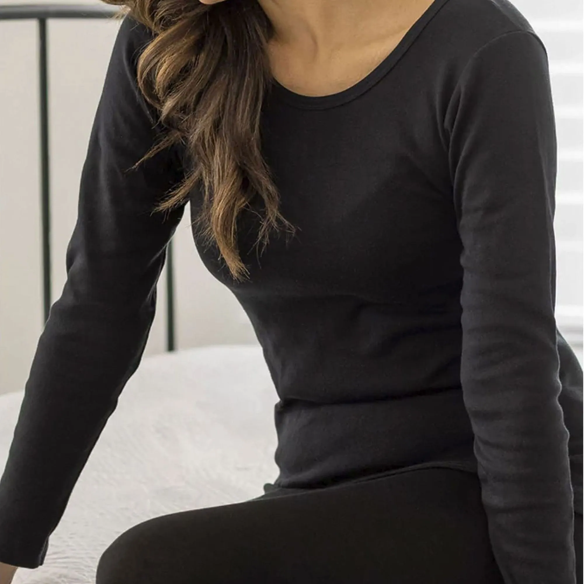 Ladies Long Sleeve Thermal Underwear for Winter