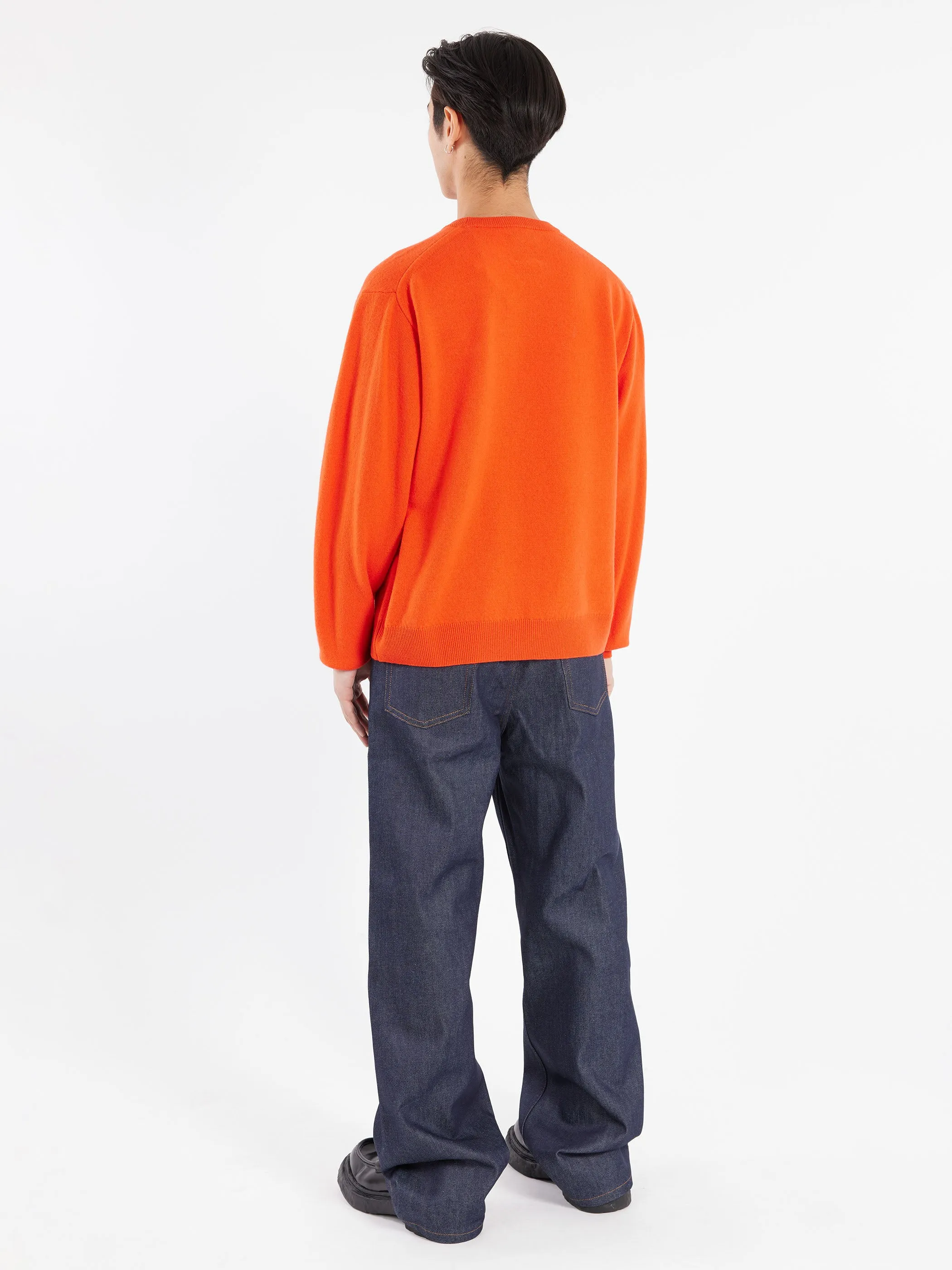 Lambswool Crew Neck Knit Pullover