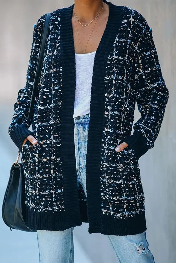 Large size cardigan jacket personality fashion color sweater