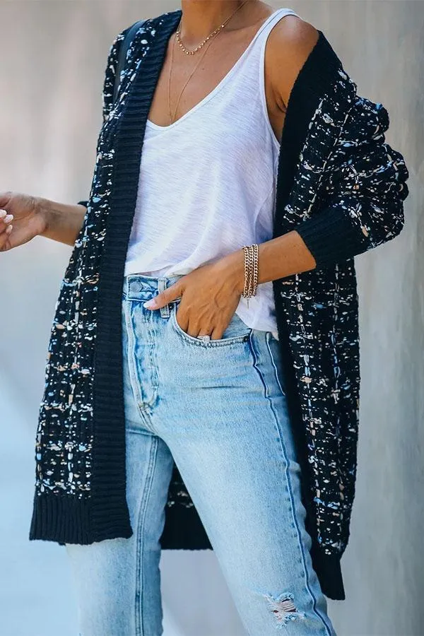 Large size cardigan jacket personality fashion color sweater