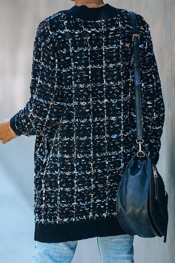Large size cardigan jacket personality fashion color sweater