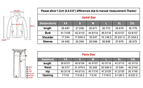 Lavnis Men's Casual Tracksuit Long Sleeve Running Jogging Athletic Sports Set Thicken Style Gray 2XL