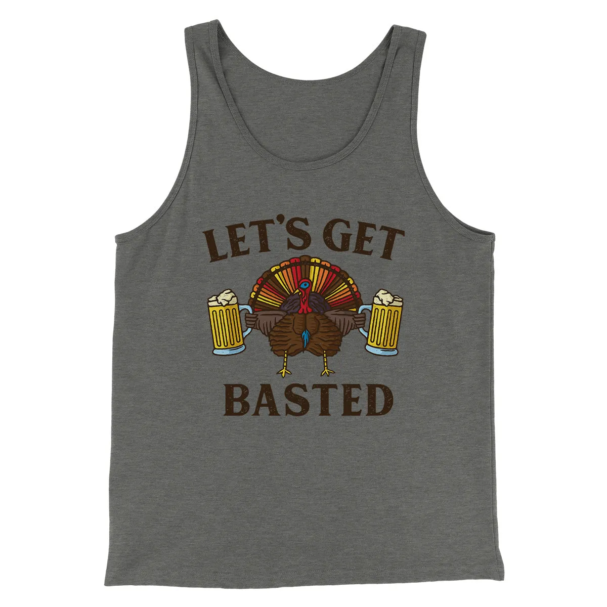 Let's Get Basted Funny Thanksgiving Men/Unisex Tank Top