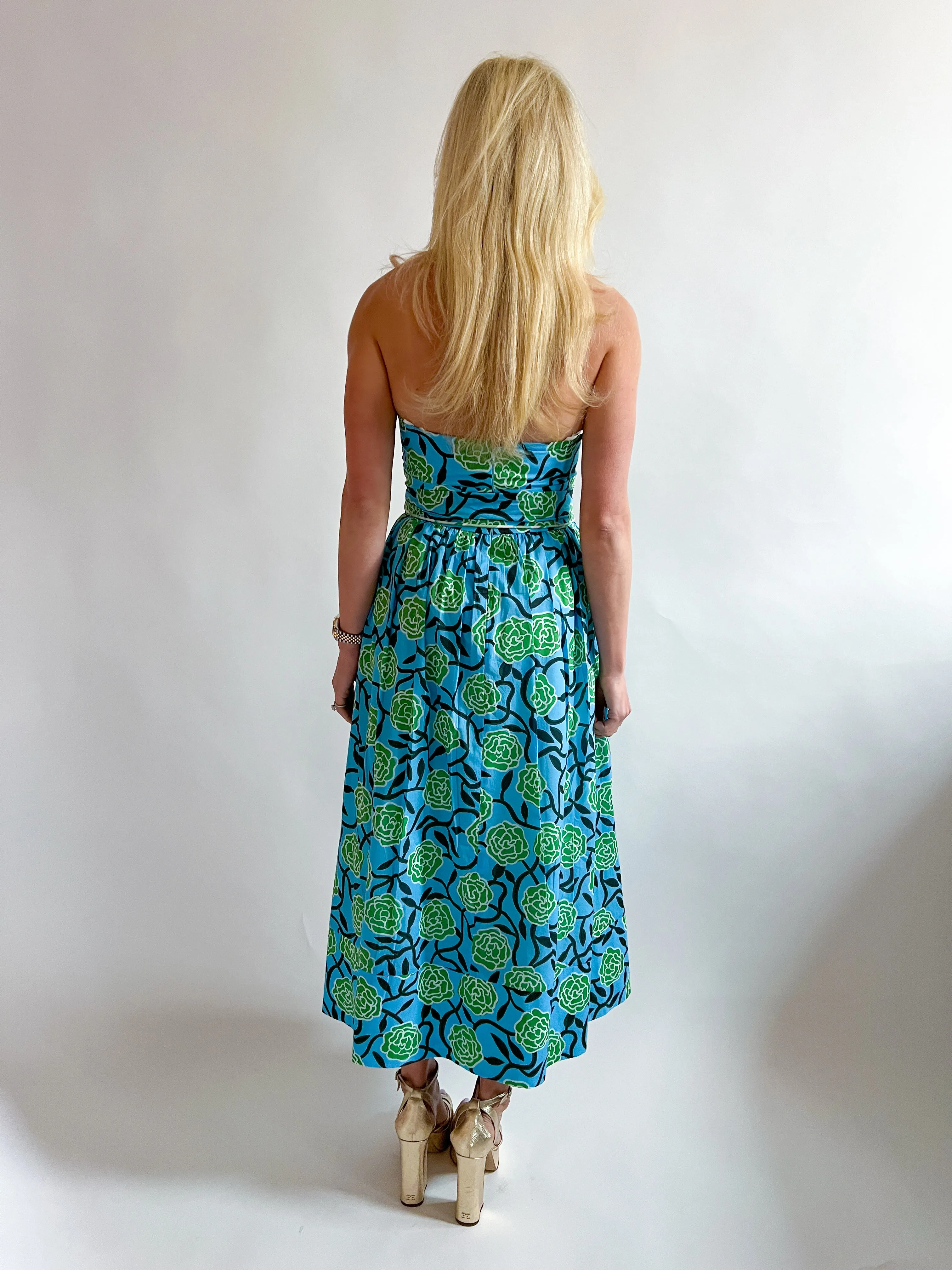 Lidia Strapless Midi Dress