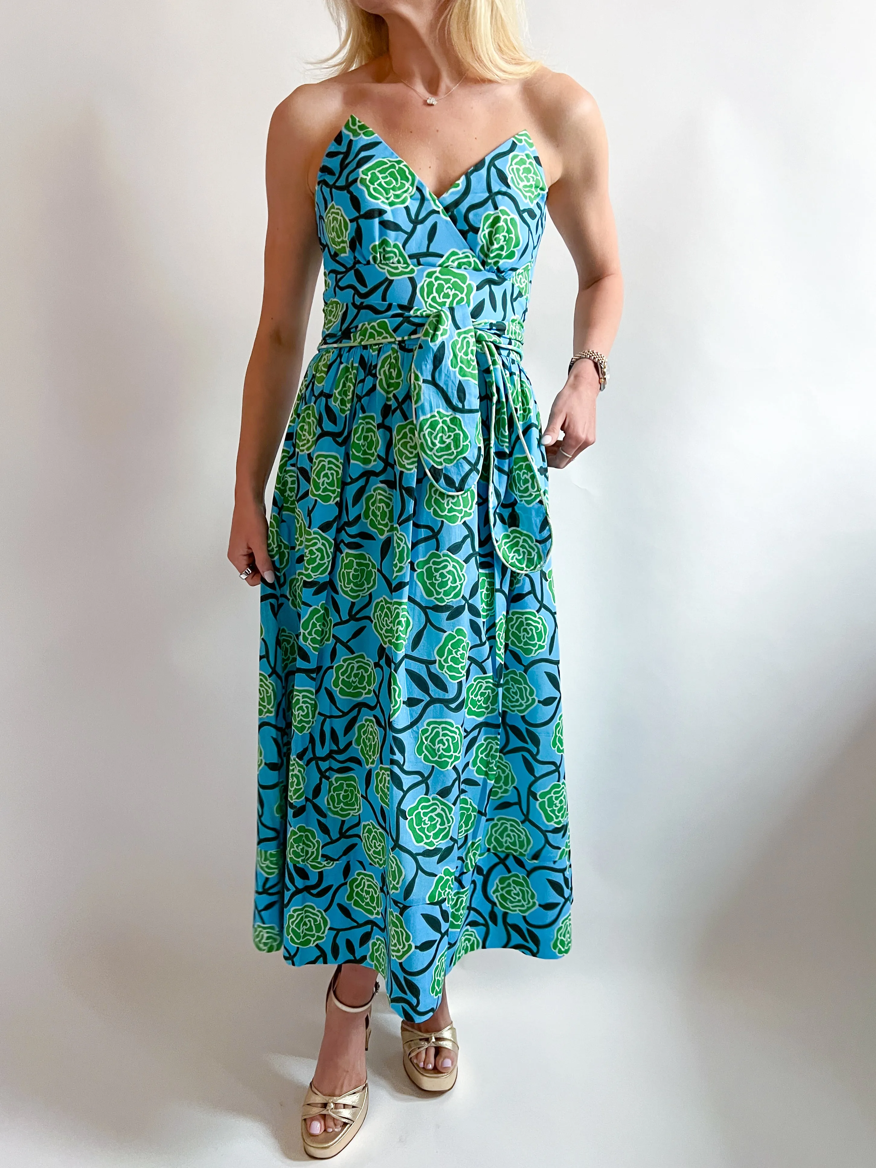 Lidia Strapless Midi Dress