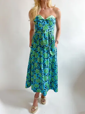 Lidia Strapless Midi Dress