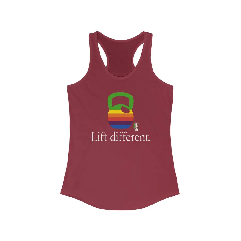 Lift different - Womens Racerback Tank Tops