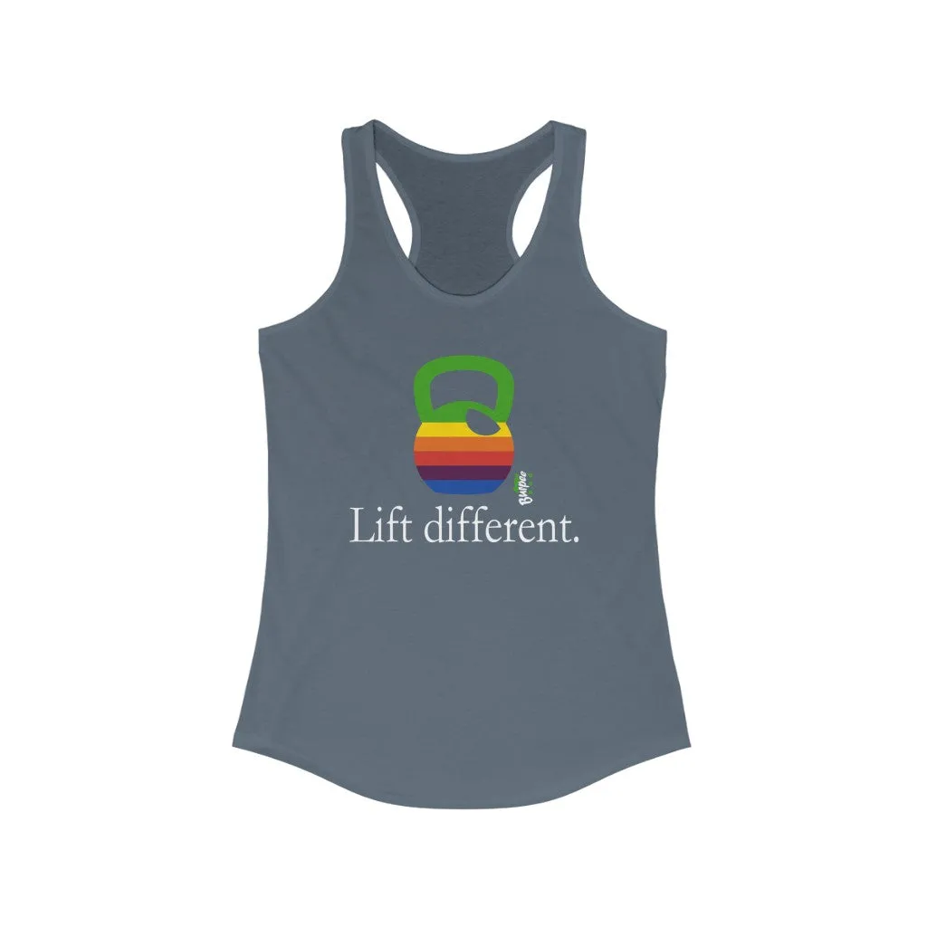 Lift different - Womens Racerback Tank Tops