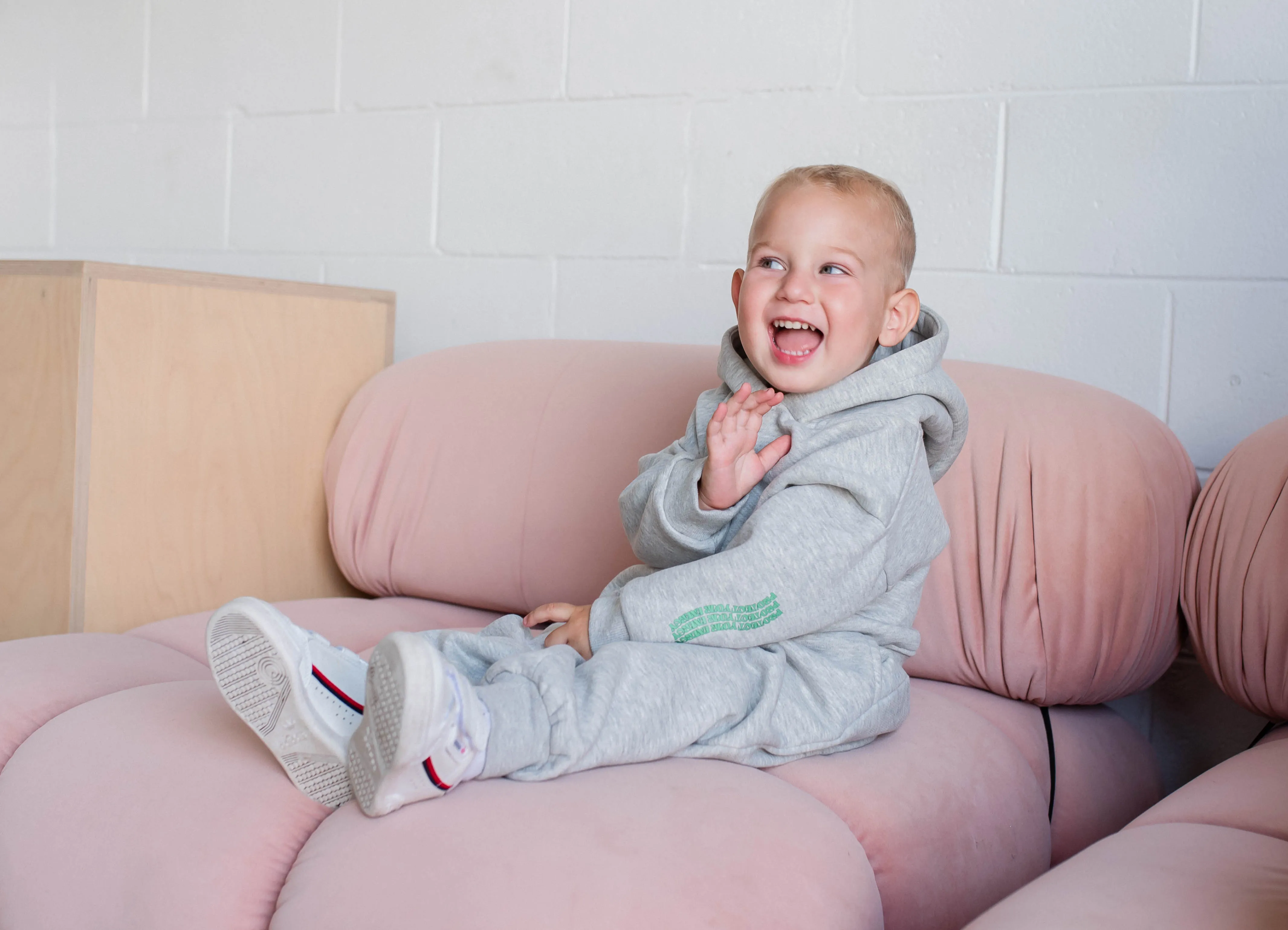 Light Grey Tracksuit Set - Kids