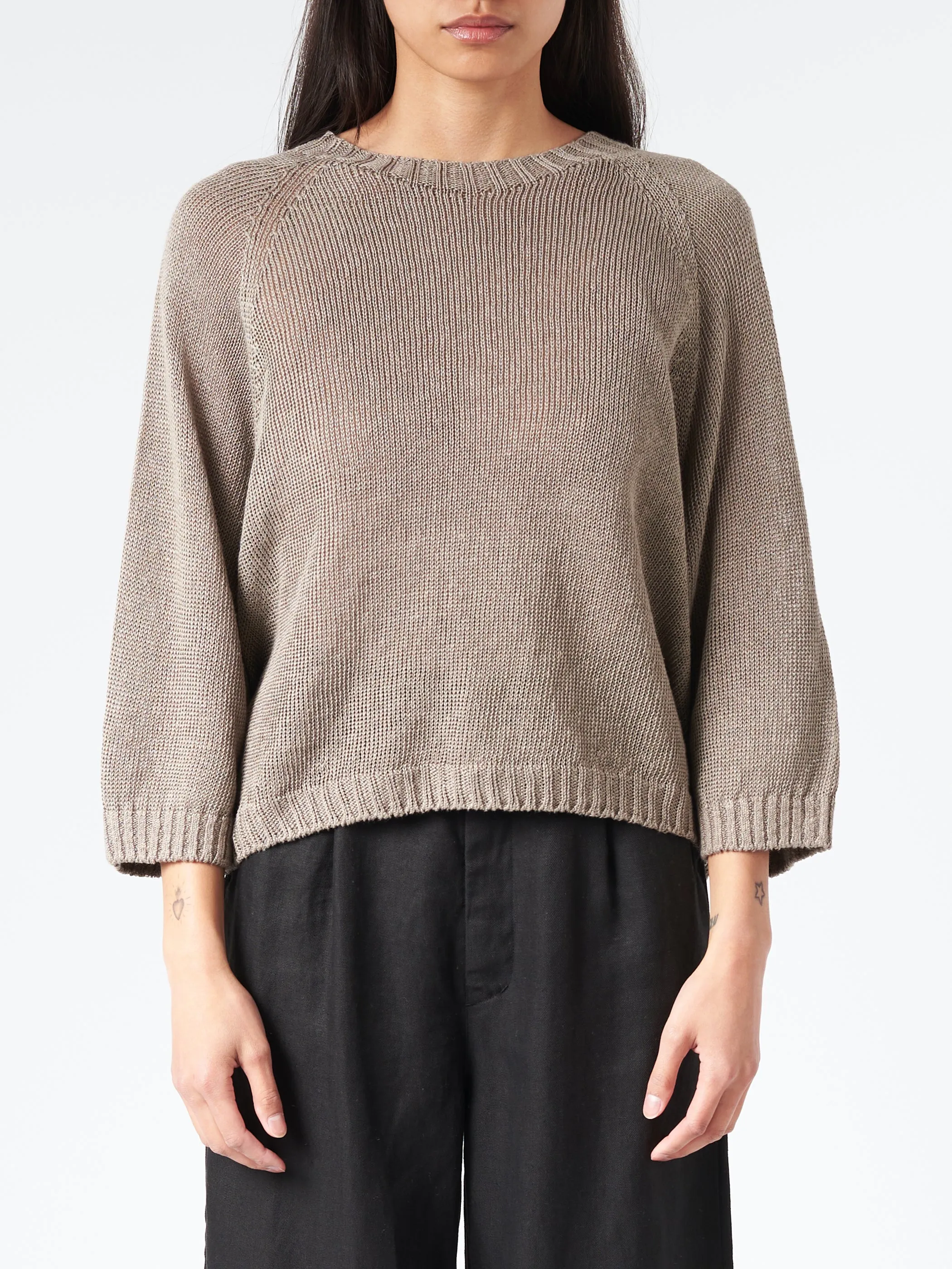 Linen Knit Pullover