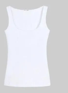 Low-Cut Tank Tops Women Large U-neck Cotton Tanks Nightclubs Clothing Plus Size Tanks Black White Gray