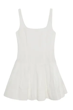 Lucy Cotton Mini Dress | White
