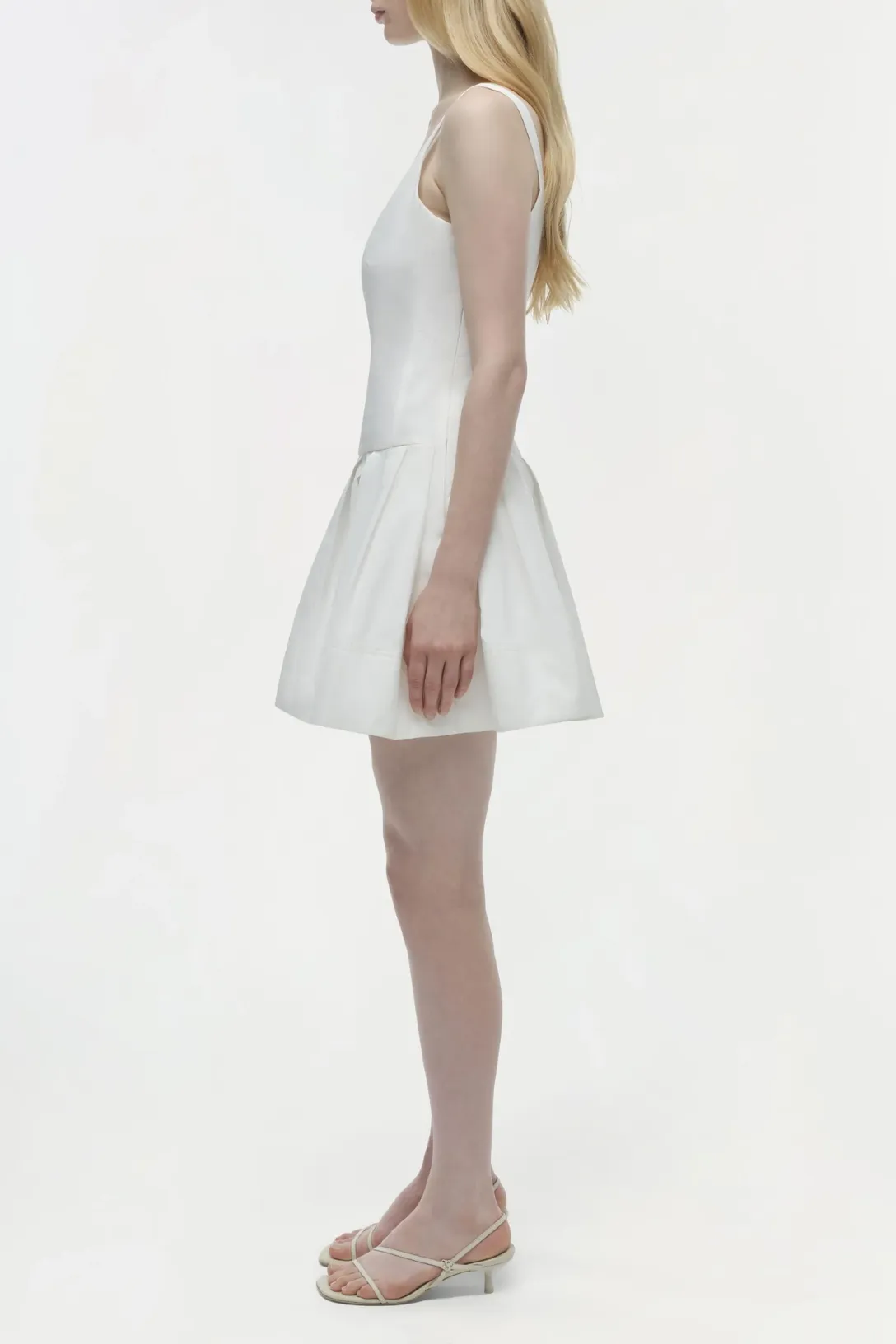 Lucy Cotton Mini Dress | White