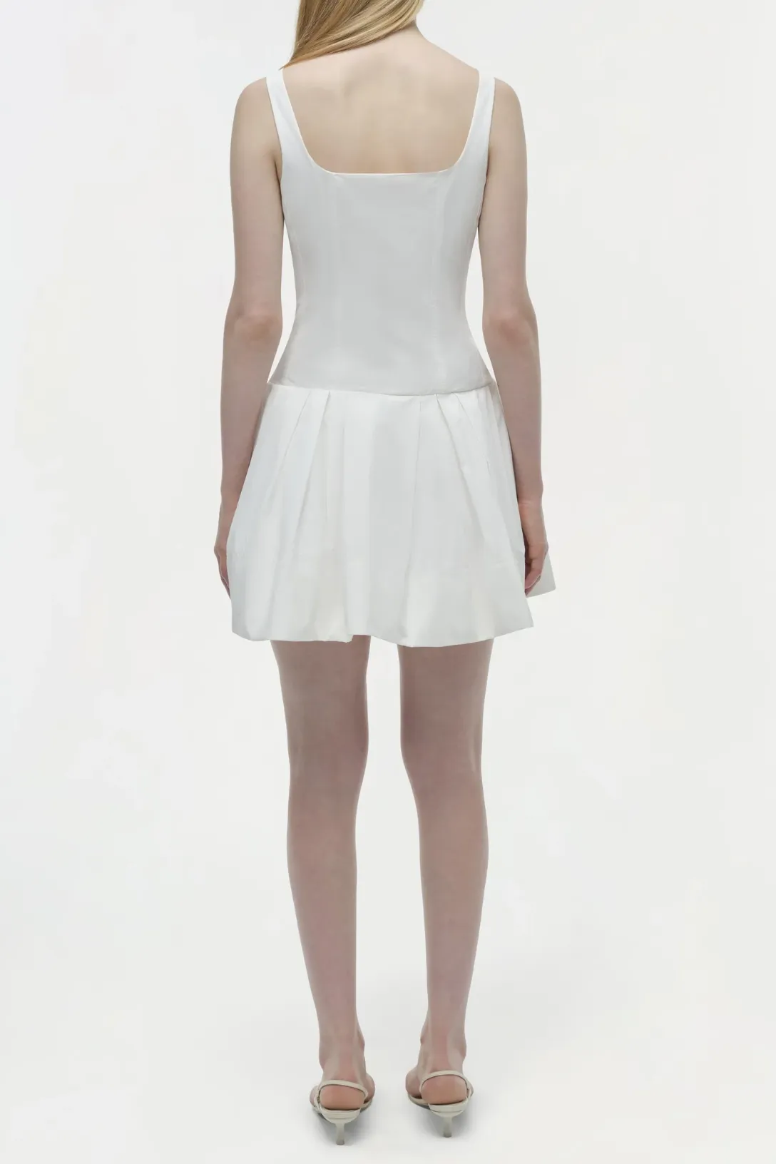 Lucy Cotton Mini Dress | White