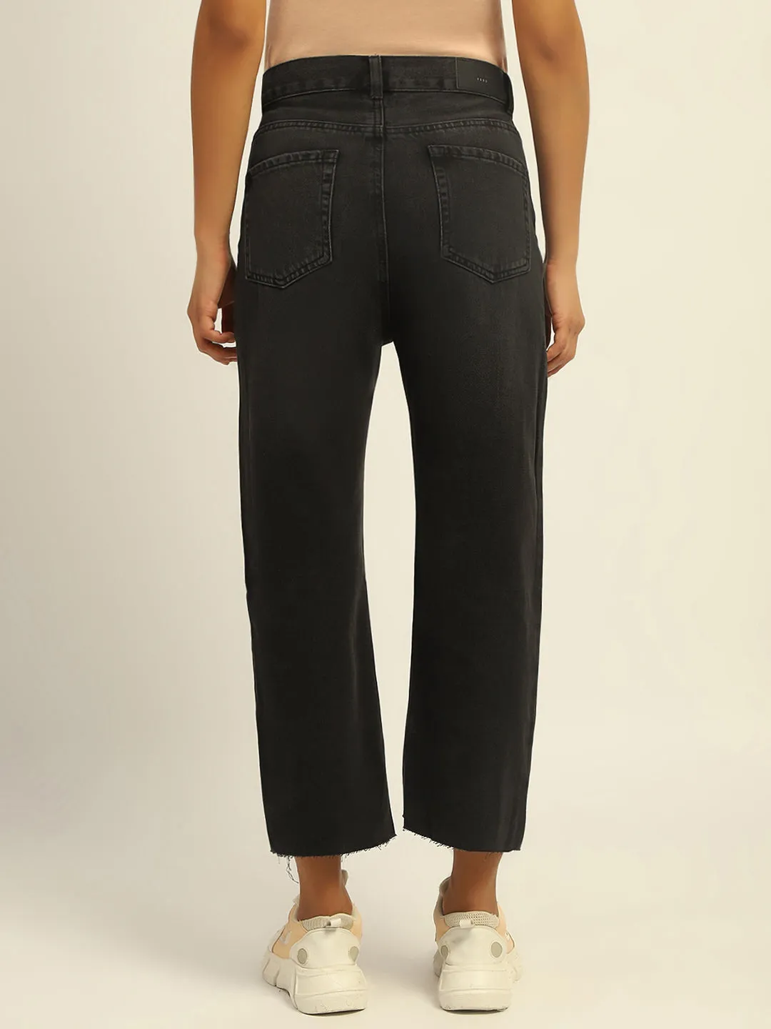Madame Black Boyfriend Fit Cotton Denim