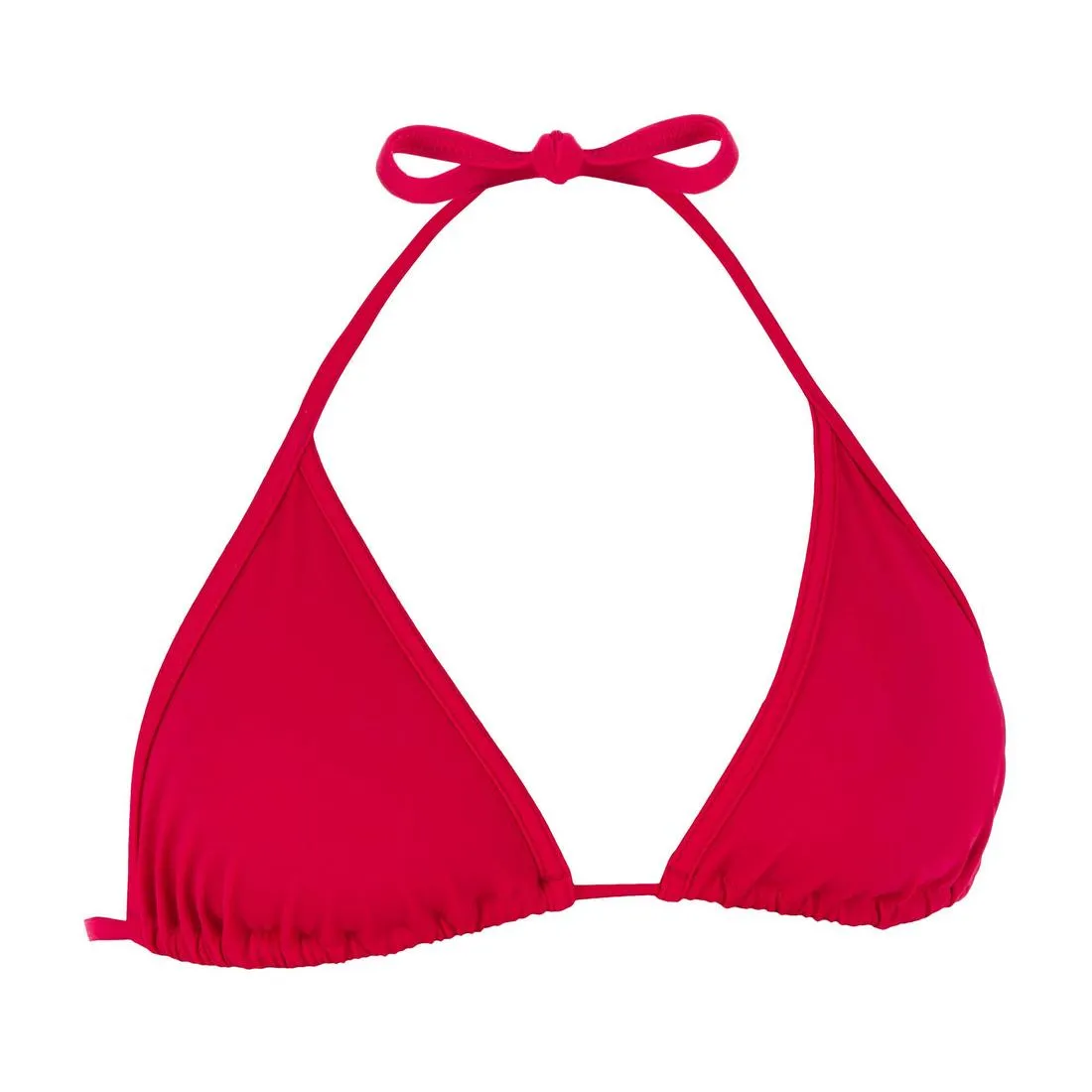 Mae Women's Plain Sliding Triangle Bikini Swimsuit Top
