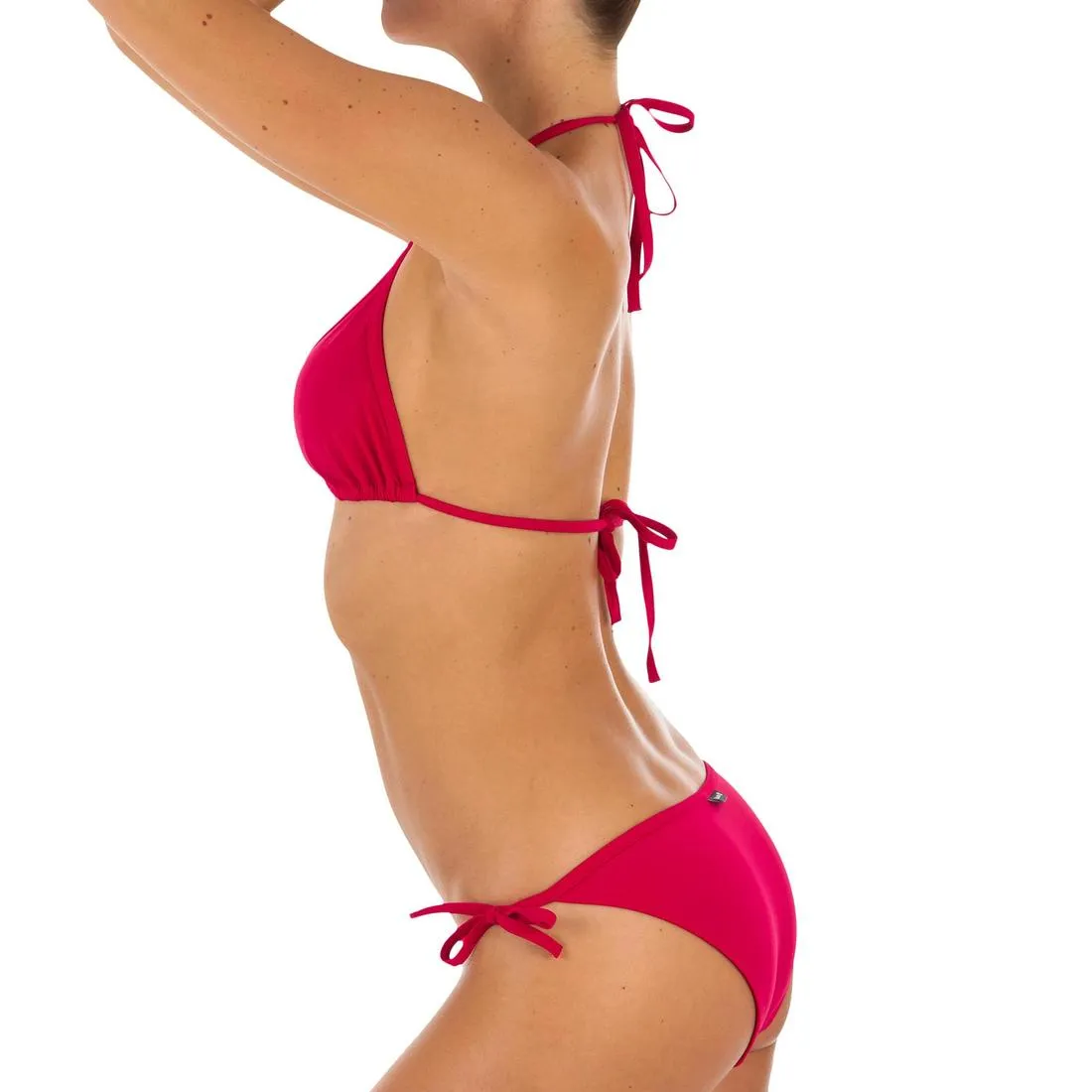 Mae Women's Plain Sliding Triangle Bikini Swimsuit Top