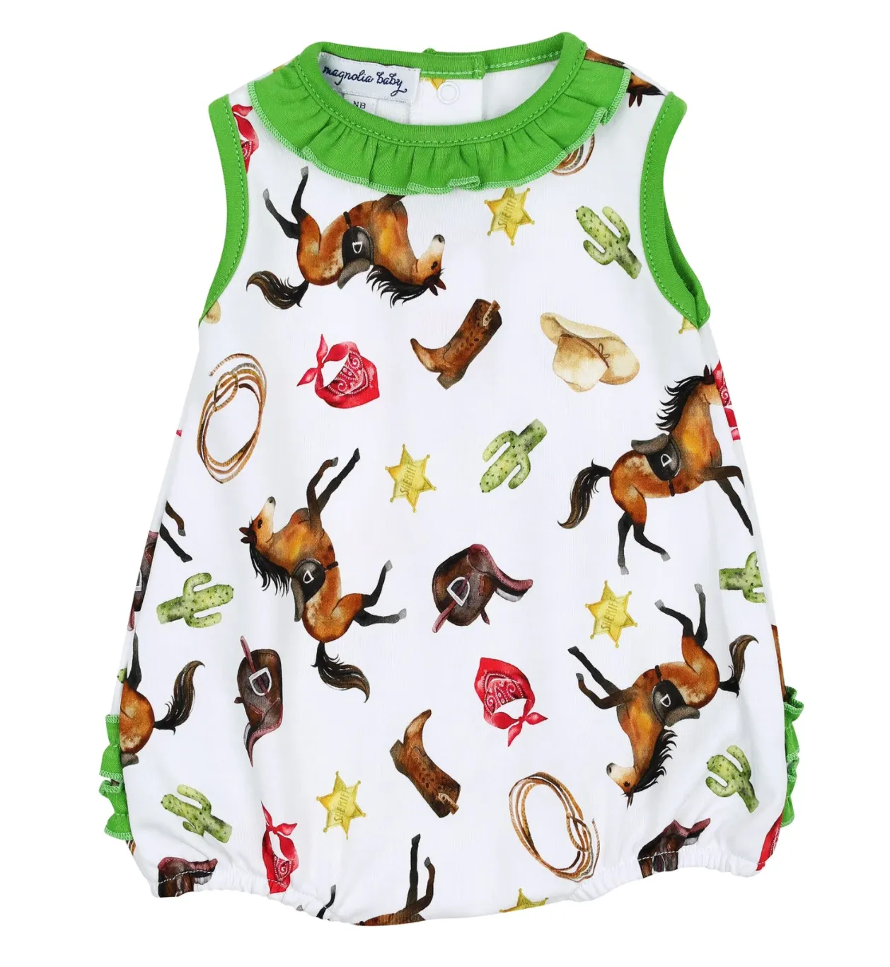 Magnolia Baby Saddle Up! Ruffle Bubble