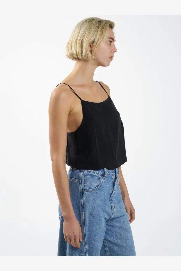 MANHATTEN JACQUARD CAMISOLE - ANTIQUE BLACK