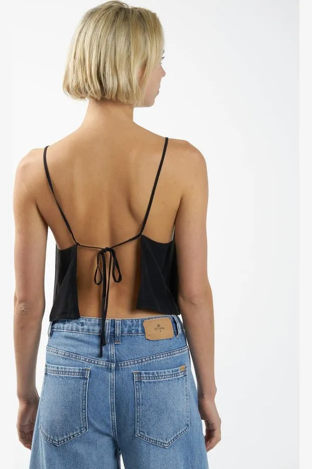 MANHATTEN JACQUARD CAMISOLE - ANTIQUE BLACK