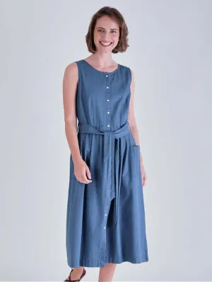 Margot Cotton Sleeveless Dress | Denim