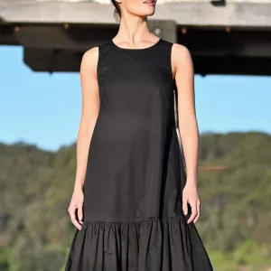 Margot Sleeveless Wide Ruffle Dress