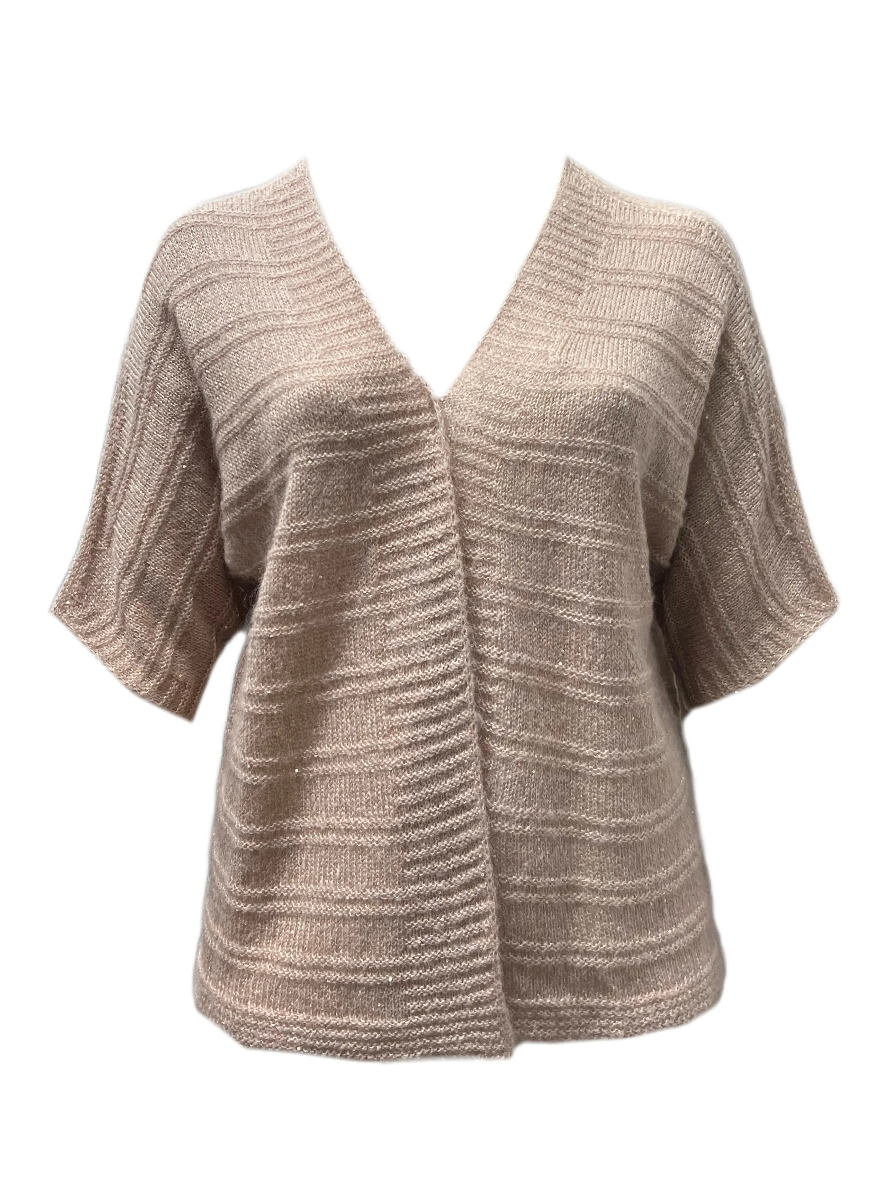 Marina Rinaldi Women's Pink Magia Knitted Cardigan NWT