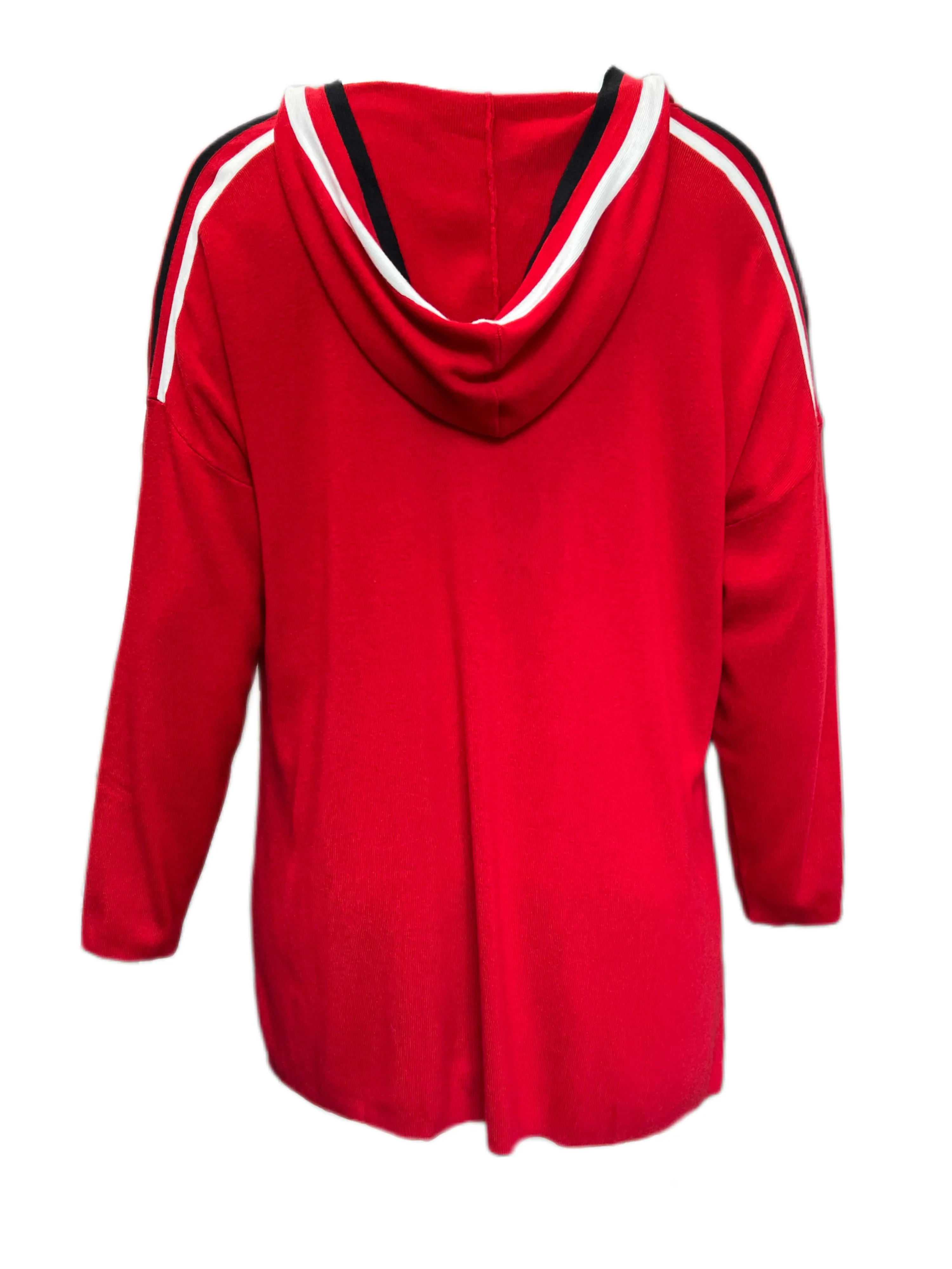Marina Rinaldi Women's Red Malva Knitted Button Front Cardigan Size L NWOT