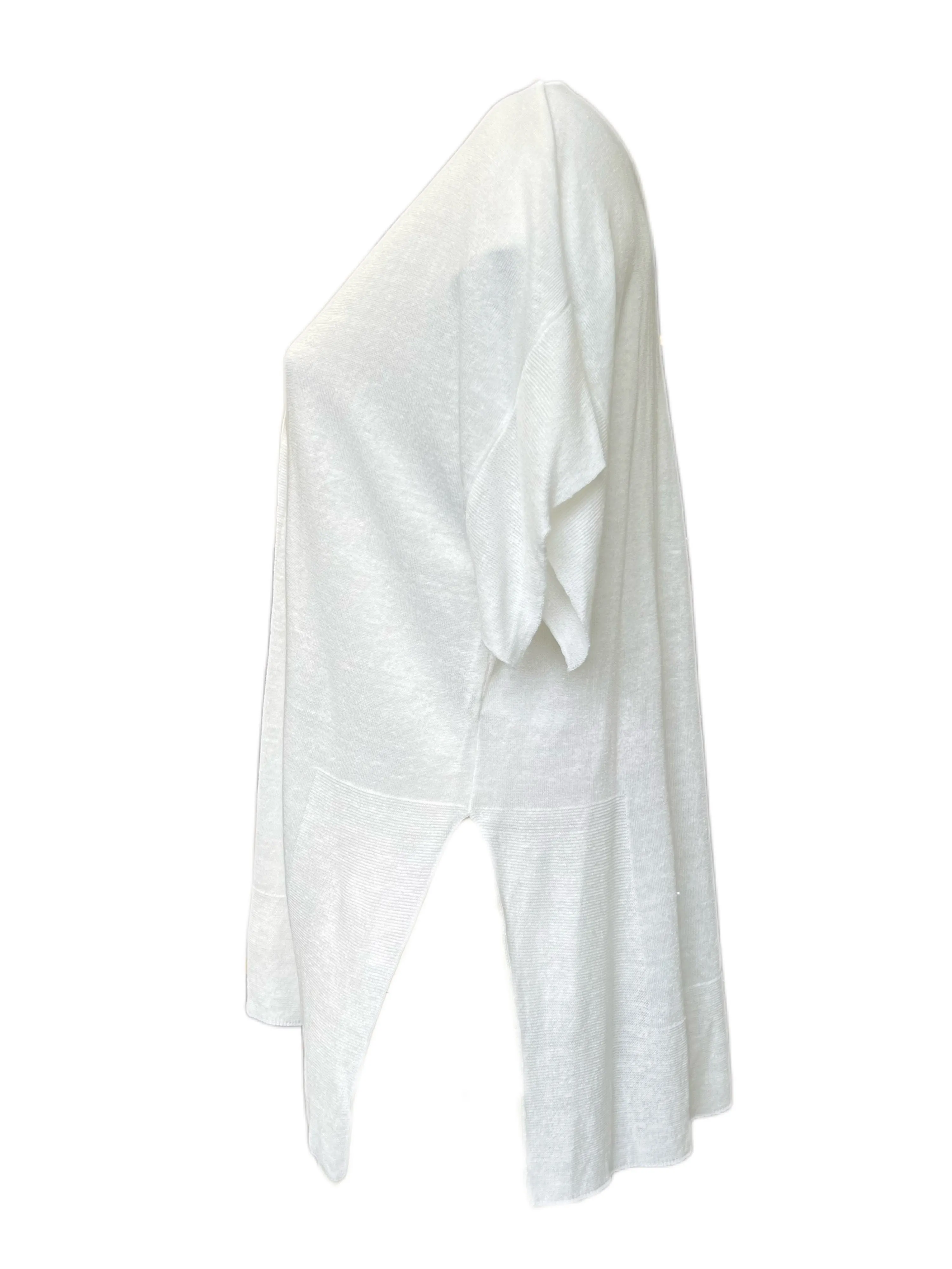 Marina Rinaldi Women's White Medioevo Button Front Cardigan NWT