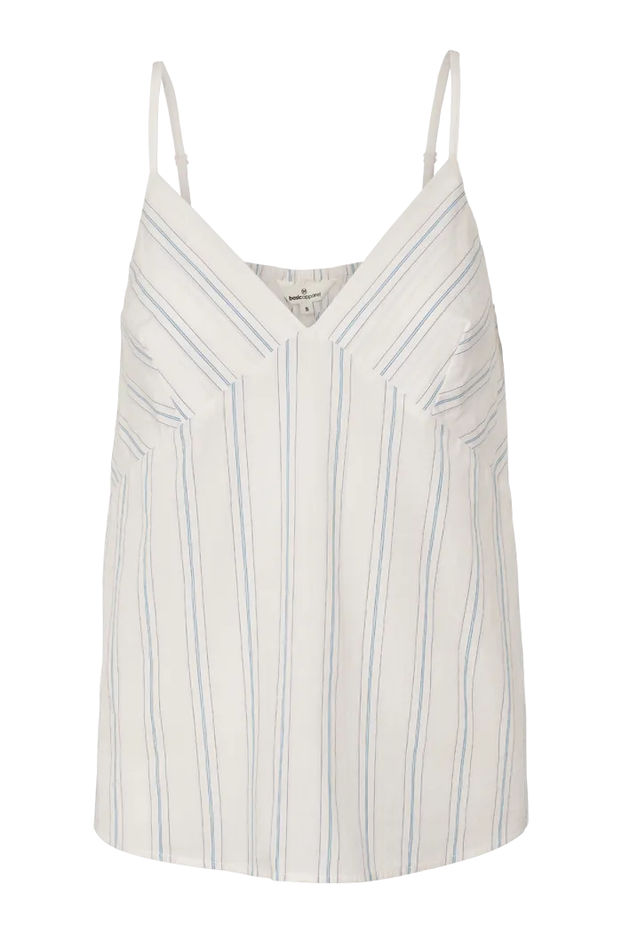 Marina Strap Top - Whisper white / Lotus / alaskan blue