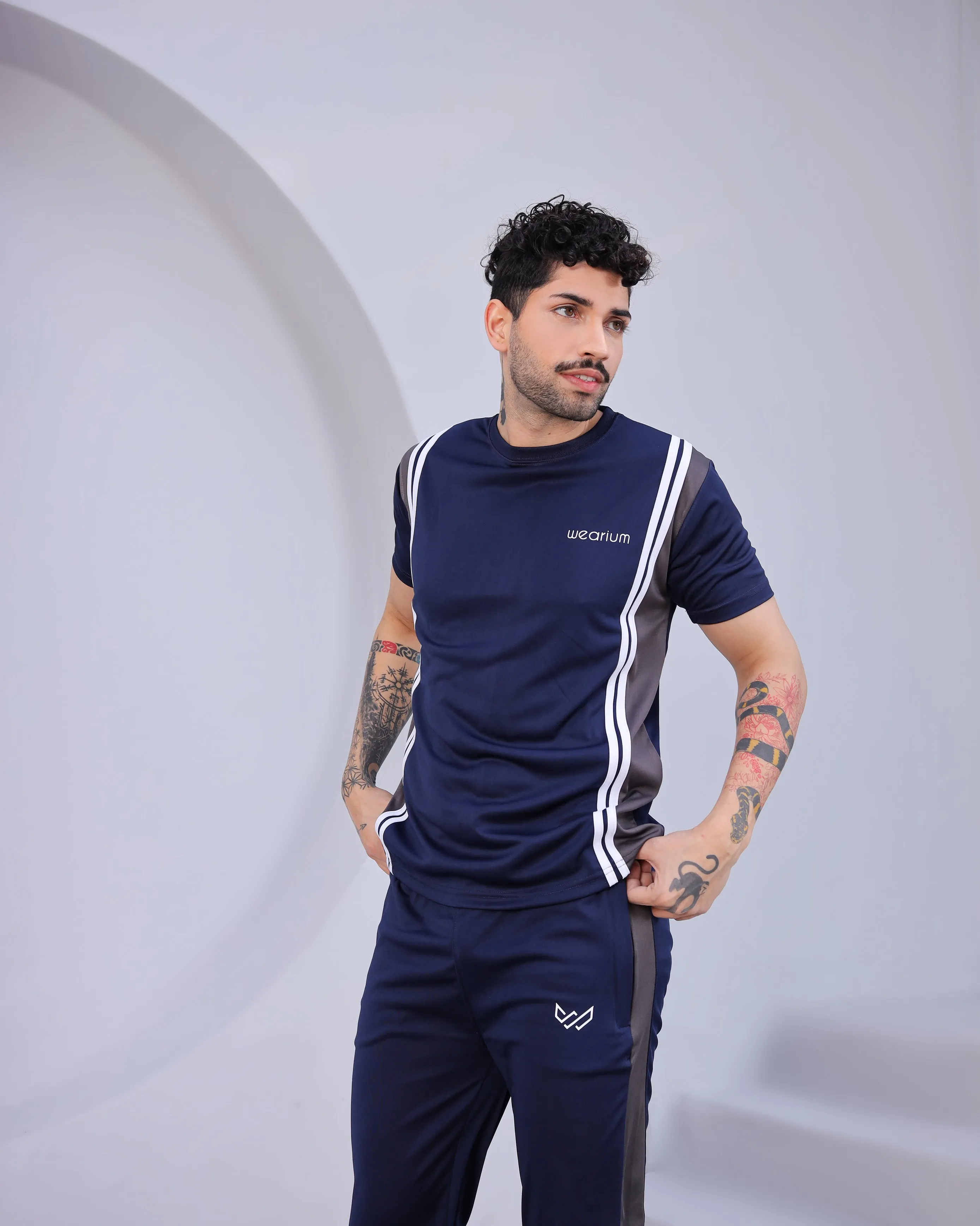 Master Stroke - Blue/Charcoal - Dri-Fit