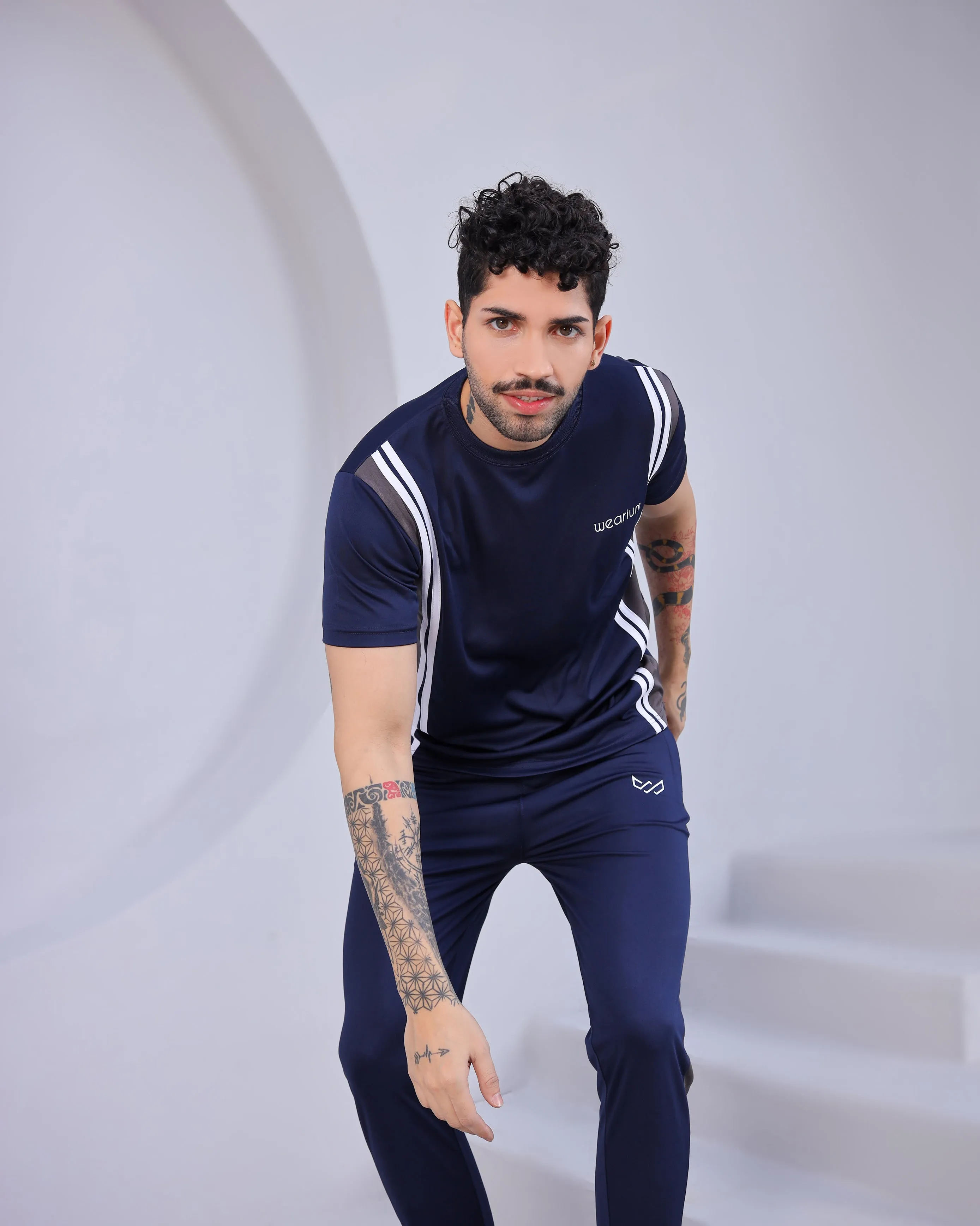 Master Stroke - Blue/Charcoal - Dri-Fit