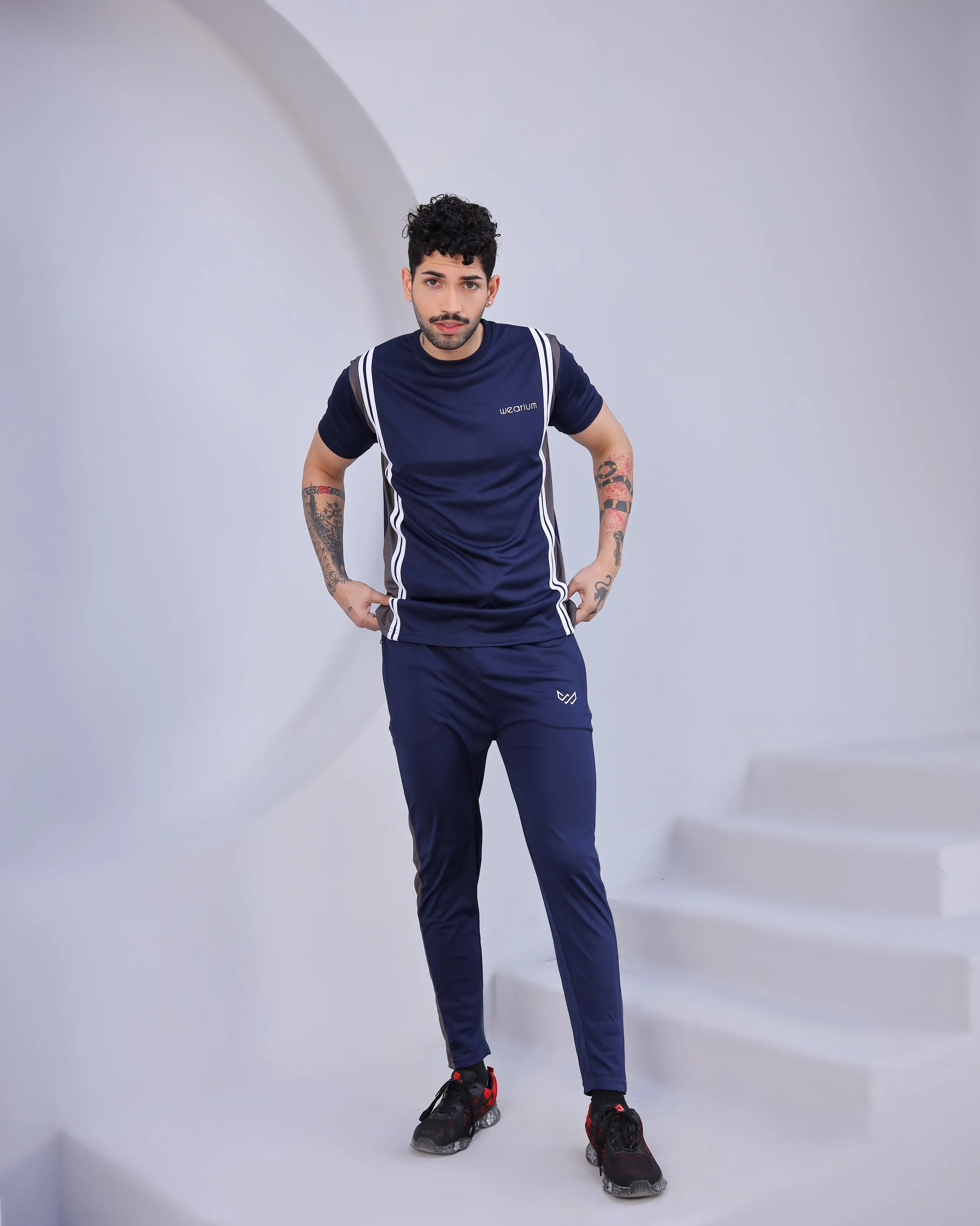 Master Stroke - Blue/Charcoal - Dri-Fit