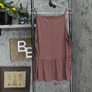 Maurices Womens Knit Spaghetti Strap Tank Top Brown See Measurements